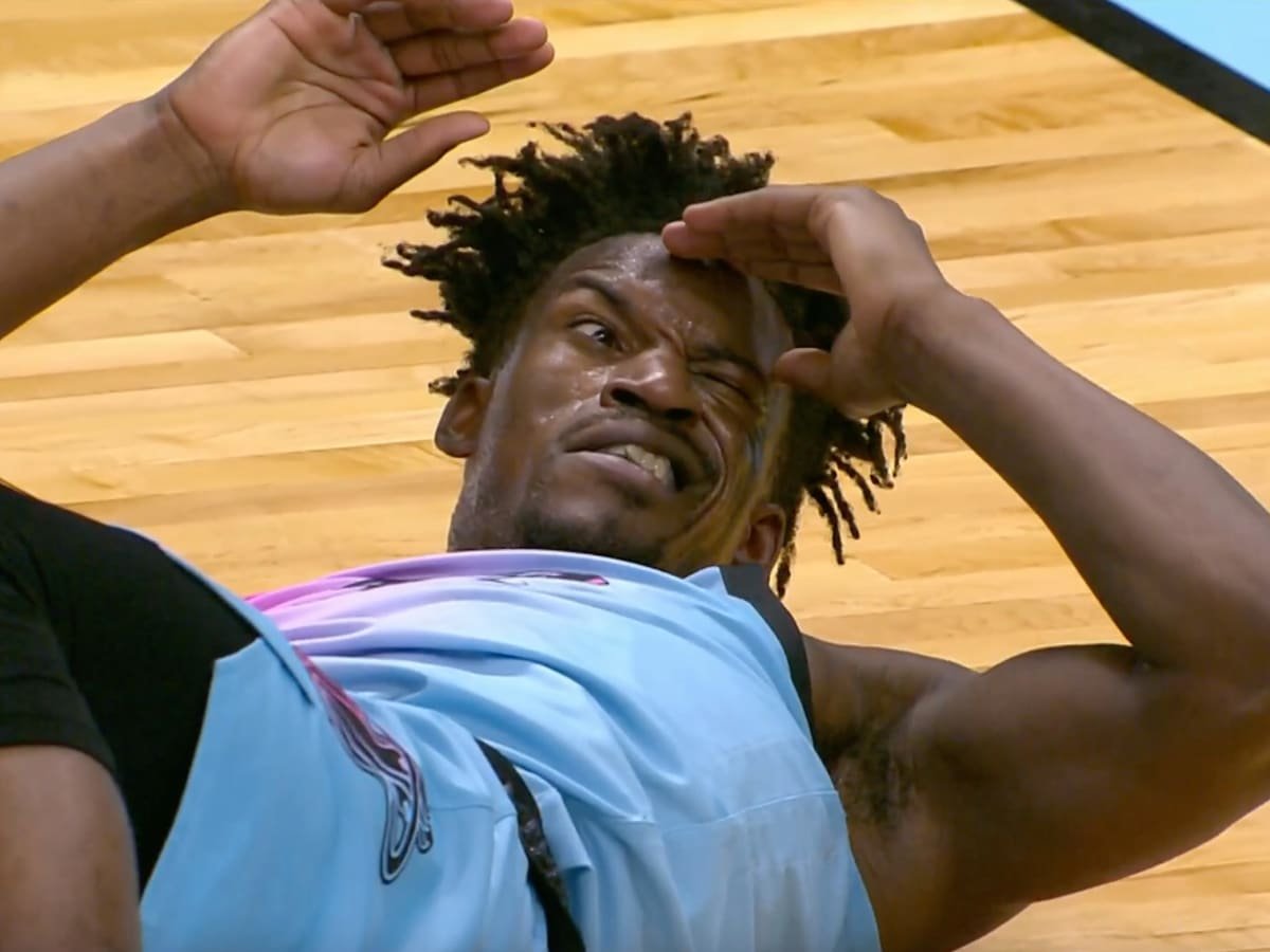 NBAMemes's tweet photo. Jimmy Butler when he saw Nikola Jokic's brothers https://t.co/23ryM9pnD8