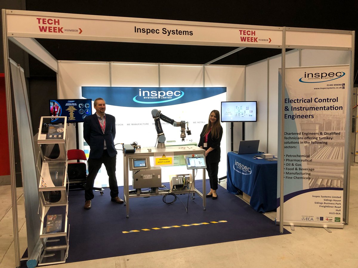 InspecSystems's tweet photo. We are at #TechWeekHumber21! Come, say hello and see how the
#InspecRobotics can be beneficial to your business!
#techweekhumber21 https://t.co/uJQR7VLGvW