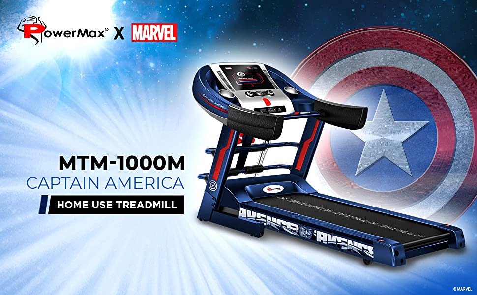 TreadmillIndia's tweet photo. Buy #PowerMax X #Marvel MTM-1000M/TDM-100M Captain America Edition (4HP Peak) Smart Folding Electric #Treadmill with Manual Incline, MP3, Speaker, #Exercise Machine for Home Gym and #Cardio Training

https://t.co/C5m5HOITay https://t.co/ktOxnIoRqm