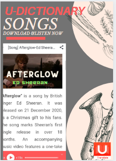 MenaDictionary's tweet photo. If you want to learn English , you should listen to songs and watch more films 👇
Listen to #English songs through U-Dictionary 
#ترجم_واتعلم
#يودكشناري https://t.co/CUwMQRw09Q