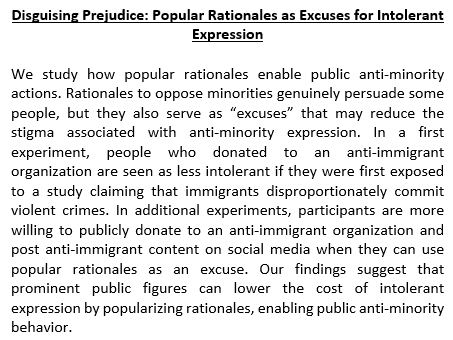 TiUEconomics's tweet photo. Today we welcome Leo Bursztyn from @UChicago to our #Tuesdayseminar on zoom! He will present his paper "Disguising Prejudice: Popular Rationales as Excuses for Intolerant Expression" https://t.co/pPO3n2p93X #Disguising #Prejudice #Rationales #Intolerant #Expression #immigrants https://t.co/Ab0Jhe4e3q