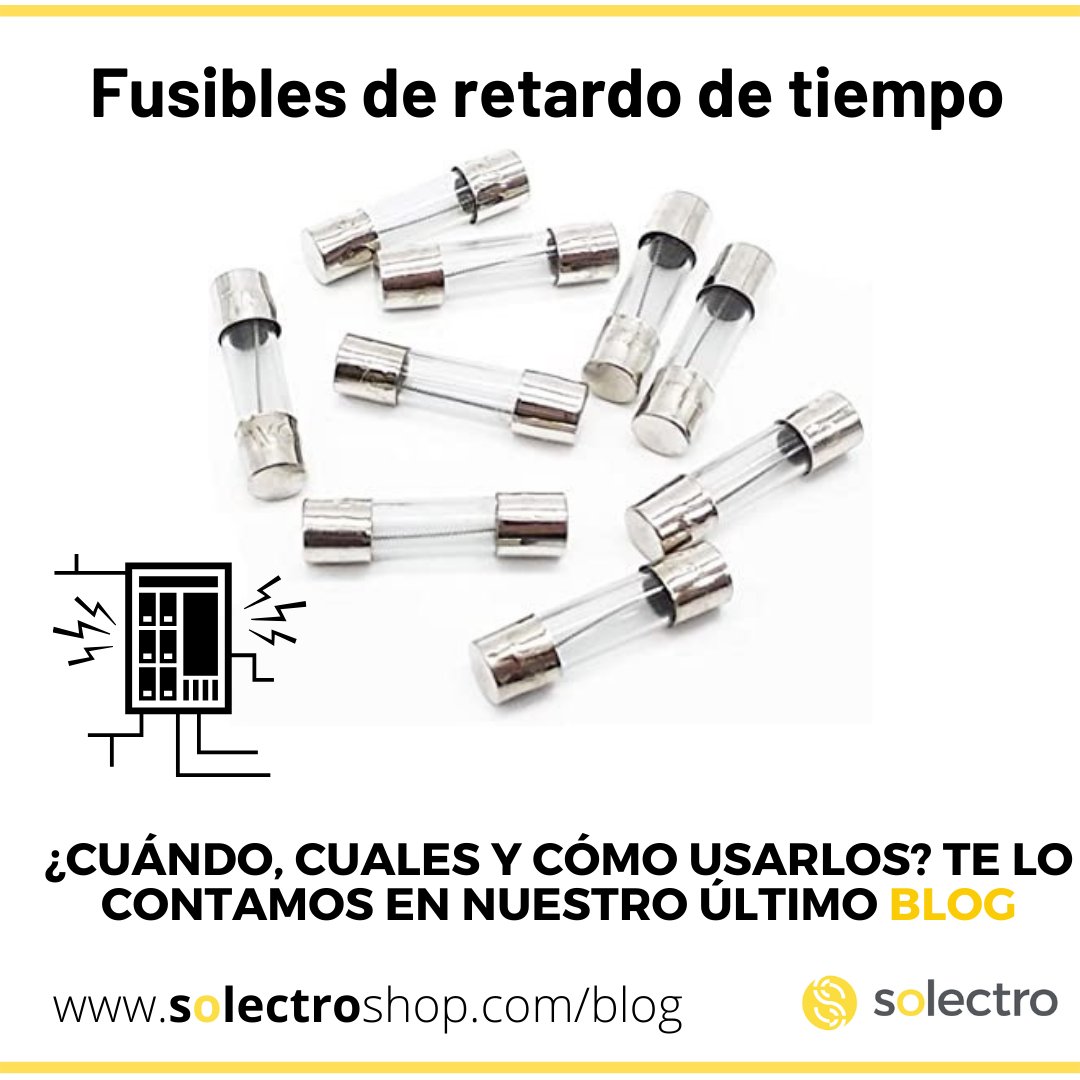 Todo sobre los fusibles de retardo de tiempo en nuestro último #blog.

☀️Cómo usarlos, cuándo y qué tipos de fusibles hay.

#solectroshop #solectro #solectroblog #fuse #fusible #bligelectronica #electronica #valencia #tiendaonline 

➡️solectroshop.com/es/blog/fusibl…