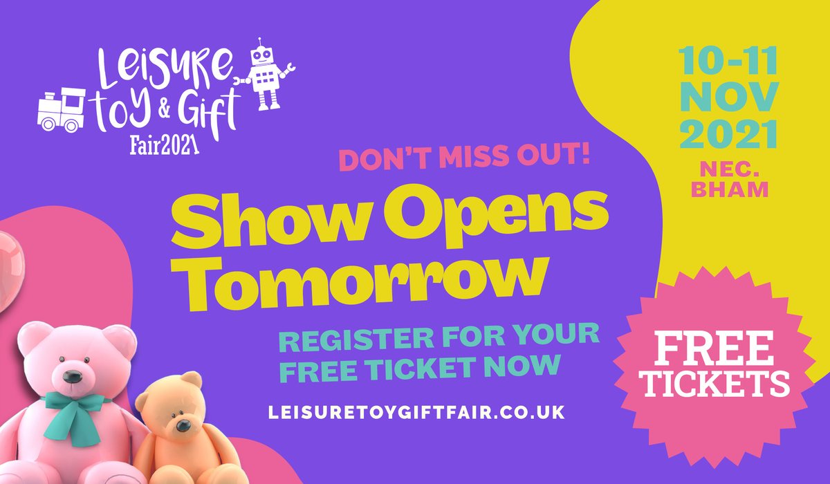 Doors are open at 10am tomorrow! 🚪

Come and join us for a brilliant jam-packed two days at the NEC Birmingham! 🎊 Not quite sure how to get to us? 

Find out all the info you need here…bit.ly/3BKRQBj

#ToyBiz