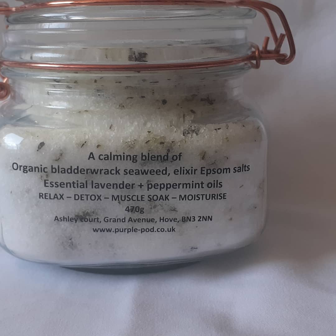 purple_pod's tweet photo. #seaweedbath #jamu #brighton #sussex #shoplocal #handmade #Sustainability #shorehamfarmersmarket https://t.co/3k6soCC7Ah