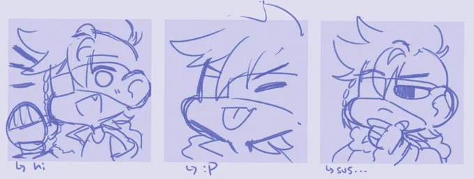 🏄‍♂️ I got a new emote slot! Let me know which one you like bc I can only draw one-
The poll is in next reply! 🔻 #emotes #vtuber 