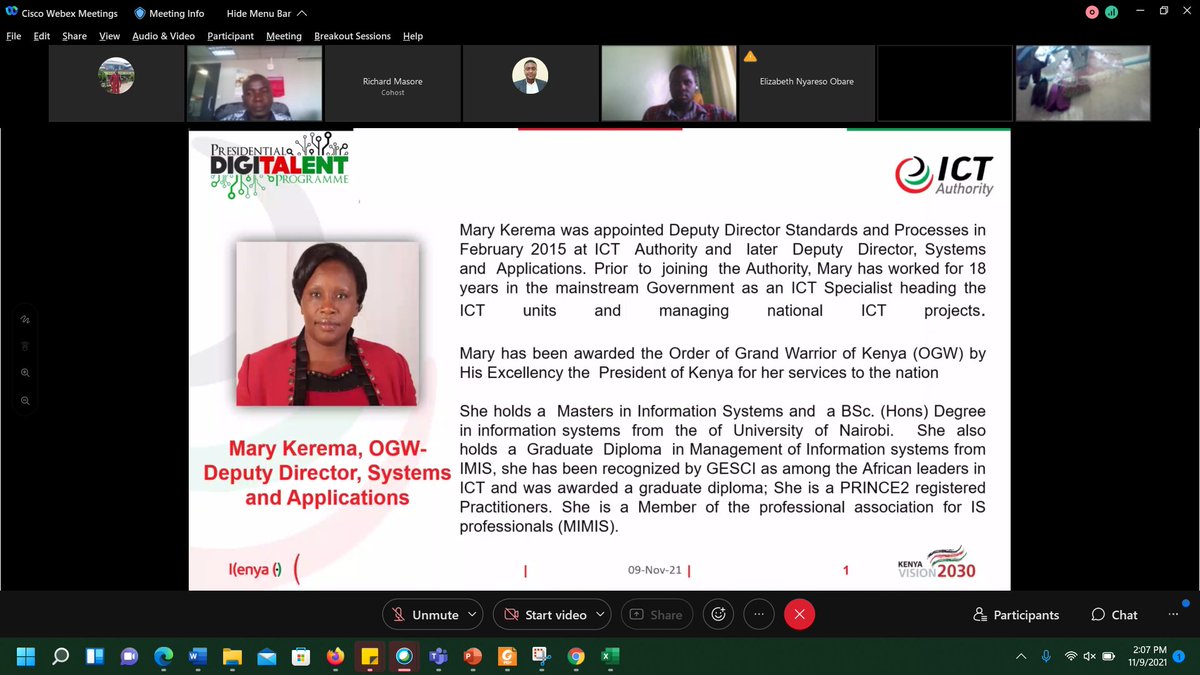 DigiTalentKenya's tweet photo. Day 2 of #PDTPCohortVI Induction 

Next presentation is on Government applications for efficient public service delivery

#DigitalentInduction #EmergingICTTrends #BearersOfTheDigitalPromise @ICTAuthorityKE @MoICTKenya https://t.co/oAcxI0ajHZ