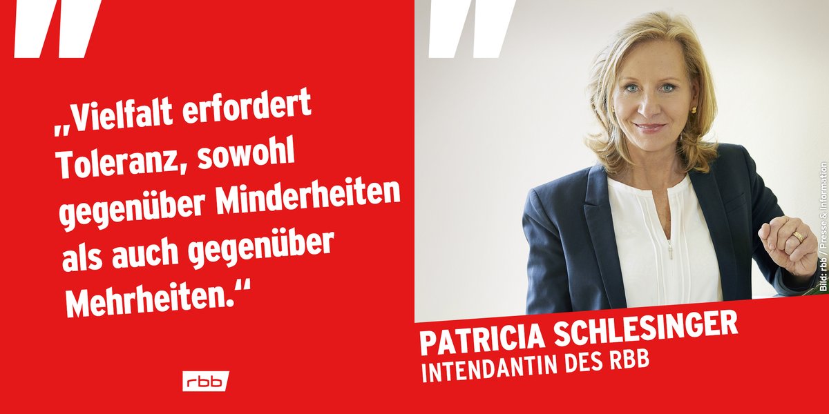 rbb-Intendantin Patricia Schlesinger bei der Talkrunde zum Thema: „Vielfalt im Film wie im Leben! – Was die Filmbranche divers macht.“ 
@ADS_Bund 
was-die-filmbranche-divers-macht.de