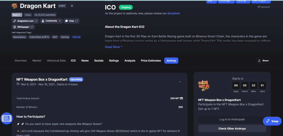 Kartboxio's tweet photo. ⏰ LESS 4 HOURS TO GO UNTIL COINMARKETCAP AIRDROP - SAVE THE DATE! 🔥🔥
 
🥳 Are you ready to be the one who has super Weapon Box? This box will help you to be 1st when the race begins 🎊🎊

👉👉 Follow here: https://t.co/Il7n9MJX0D https://t.co/ulsL1JLrJ8
