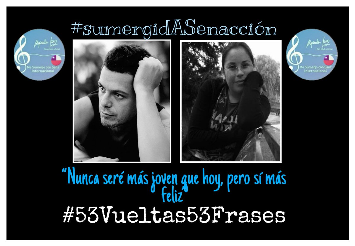 MeSumerjo_Chile's tweet photo. "Nunca seré más joven que hoy, pero si más feliz".
@AlejandroSanz
@MeSumerjo_Chile 
@CamiTorres_Sanz
#Día40
#martes
#53Vueltas53Frases
#EstrellAS
#HollywoodStar
#WalkOfFame
#BIO #MaresdeMiel 
#MeSumerjoChile #SumergidASenAcción
#FaMs https://t.co/lo4fsrWhhT