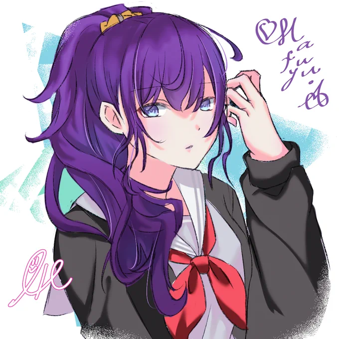 25イベお疲れ様でした～これはグラデーションマップ習作まふゆたゃrkgk#prsk_FA #イラスト 