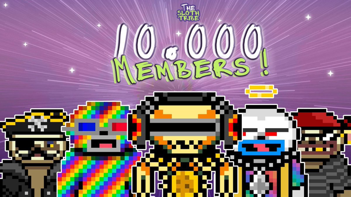 TheSlothTribe's tweet photo. ๐ฆฅ The Sloth Tribe is taking over the world, with over 10.000 #Discord members !
๐ Our biggest marketing campaign has yet to be deployed !
๐พ Keep inviting your friends and help the tribe grow !
#TheSlothTribe #NFT https://t.co/A2JHkUEtKE