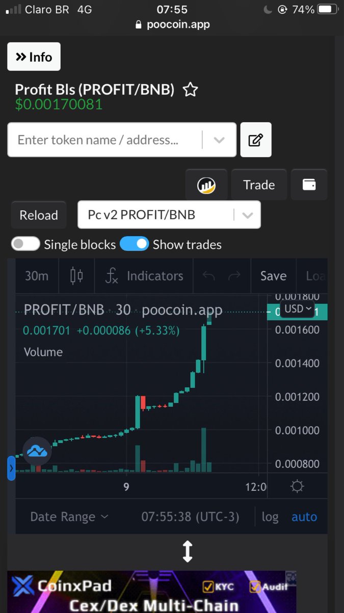 ProfitBls's tweet photo. 🚀 PROFIT $BLS 🚀

💰 Price:  $0.001716475
💰 Market Cap:  $343,295
💰 BNB Price:  $645.69
⭐️ Circ Supply:  200,000,000
🌊 Liquidity Pool:  89 BNB
💪🏻 Holders: 1,164 addresses
⏲ Days since launch:  11

Contract:
0x902c1101a66e697fa776b0b1c2d0d8ffdf866ed6 https://t.co/hJ37cdnfWN
