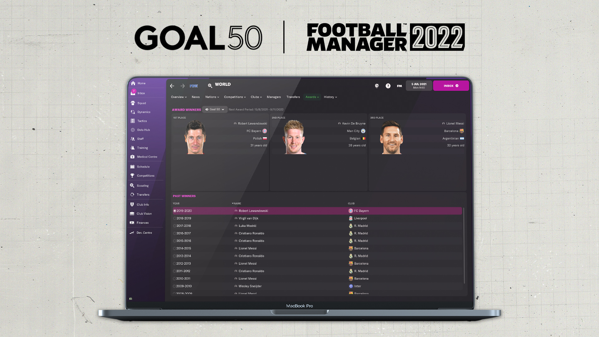 Goal 50 2020: The best 50 players in the world