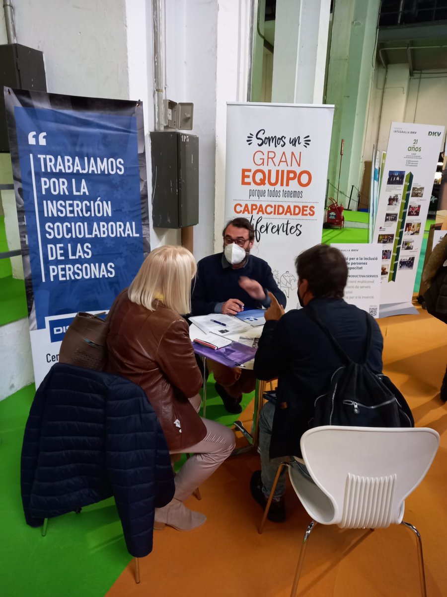 imancorp_fdn's tweet photo. Hoy nos encontramos, junto a #Diswork, en la Fira d'ocupació di-Capacitat i Talent "Sí, i millor" de la @FECETC.
Gracias a tod@s los participantes por la oportunidad de conoceros, ¡somos un gran equipo porque todos tenemos capacidades diferentes! https://t.co/98IO08UaOO