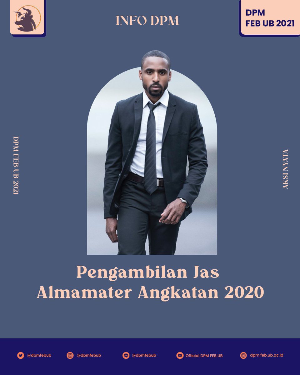 DPMFEBUB's tweet photo. [PENGAMBILAN JAS ALMAMATER UB ANGKATAN 2020] 

Halo KM FEB UB! 

Kami dari DPM FEB UB ingin memberi kabar untuk Mahasiswa FEB UB Angkatan 2020 yang belum mengambil jas almamater untuk segera mengisi form yang bisa discan dalam barcode di slide 2. 

Terima kasih. https://t.co/UXdRotNGJ3
