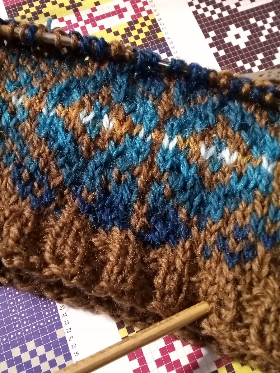 Astelair's tweet photo. Another kep in the works. Don't forget my store is on sale 25% off everything. 
https://t.co/n3LQkETJLh
#knittingtwitter #knitting #fairisle #etsystore #etsyshop #etsy #sale #handknit #handmade https://t.co/VX92iuzdQE
