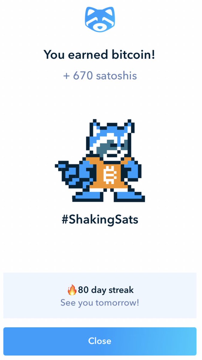 CryptoFreeBonus's tweet photo. I earned +670 satoshis. Get free Bitcoin, everyday from Shakepay. If you buy $100 of crypto &amp; we both get $30. #ShakingSats

https://t.co/ECrxXnkrlT https://t.co/JUzZa6vHwj