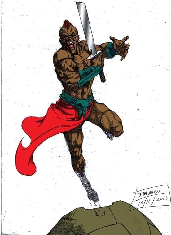 ChimforceNFT's tweet photo. A warrior's path is the hardest one to walk on. I call this piece "The Warrior"

#nftcollectors #NFTCommunity  #nftafrica #nftart #blackart #afrofuturism 
@africannftclub @AFR @opensea https://t.co/dZiTiq8Km4