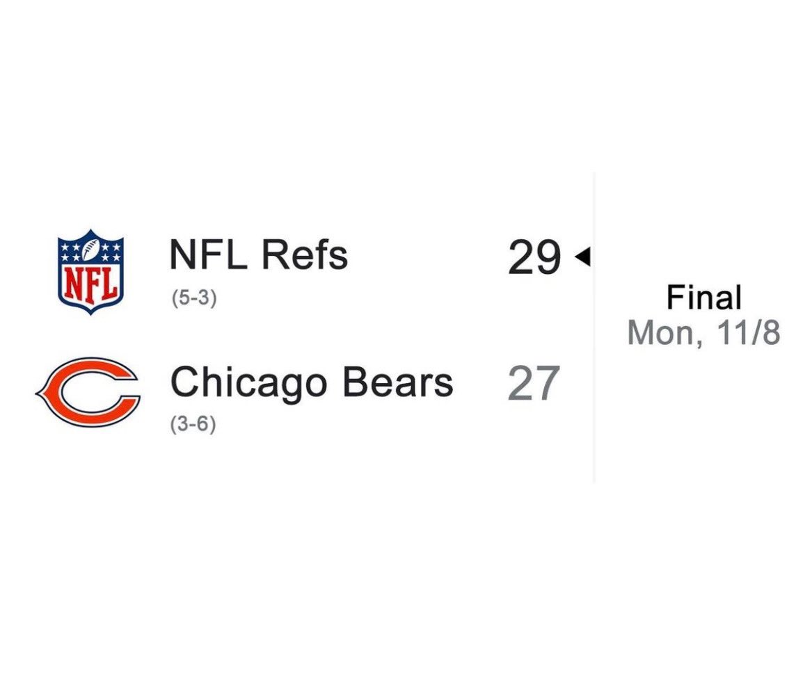 theRealNotJonas's tweet image. final from last night 

#SteelersVsBears @NFL #NFL #hipcheck #Refs