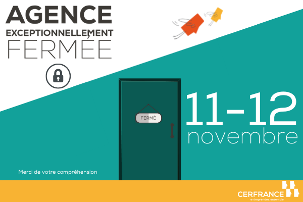 MPCERFRANCE85's tweet photo. Votre agence @Cerfrance85 #larochesud  9 impasse ampère sera exceptionnellement fermée ce vendredi 12 novembre https://t.co/6XAznmDGKi