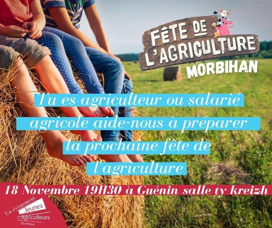 🚨[Fête de l'agriculture 2022]🚨
La 37e édition de la fête de l'agriculture en terre Guéninoise.
👉Jeudi 18 Novembre aura lieu la première réunion.
🧑‍🌾 Agriculteurs, salariés agricoles, étudiants en agriculture du canton de Baud, vous êtes les bienvenus. 👋