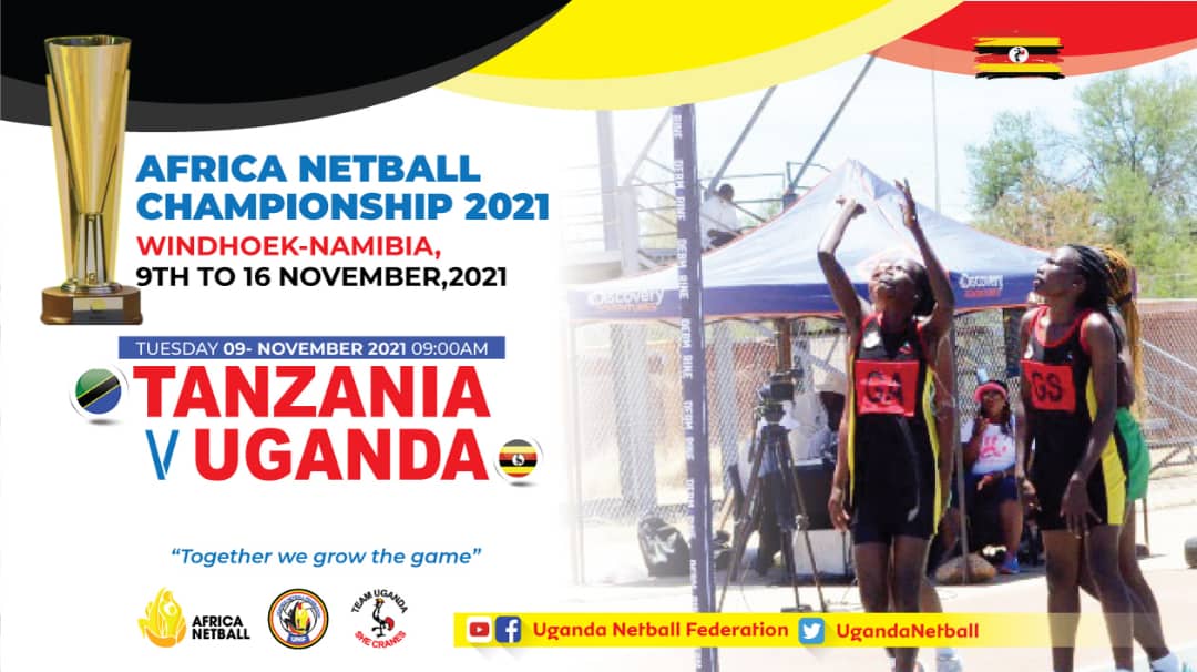 Jackshots24's tweet photo. Good morning family.
Our game against Tanzania has been postponed by an hour, so it's @11am #UGTime & will be live on #GravityLive Facebook page.
#TZUGA
#ANC2021
@UgandaNetball @NCSUganda1 @kawowosports @nbstv @Official_UOC @HonKityo @FifiPhionaPinky https://t.co/eW0gtsK4lW