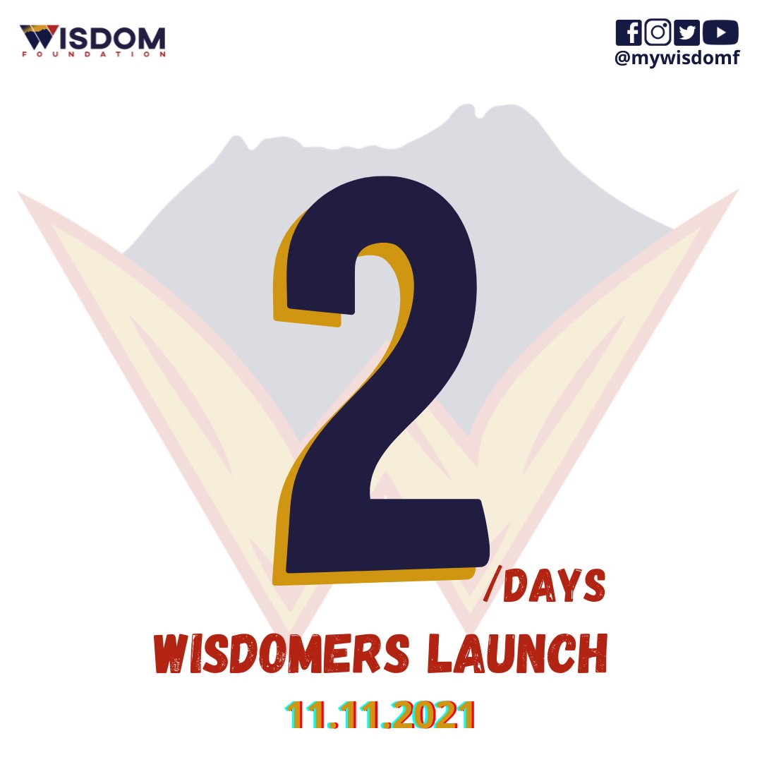 myWISDOMF's tweet photo. 2 days to go till WISDOMERs Launch ππ³
Join Us! 1PM this Thursday for the launching β¨π€©
Stay tuned to find out more about WISDOMERs! πππ»ββοΈ
#wisdomers #WISDOMinfo #somethingscoming #wisdomfoundation #mywisdomf https://t.co/lL3ED4eR4E