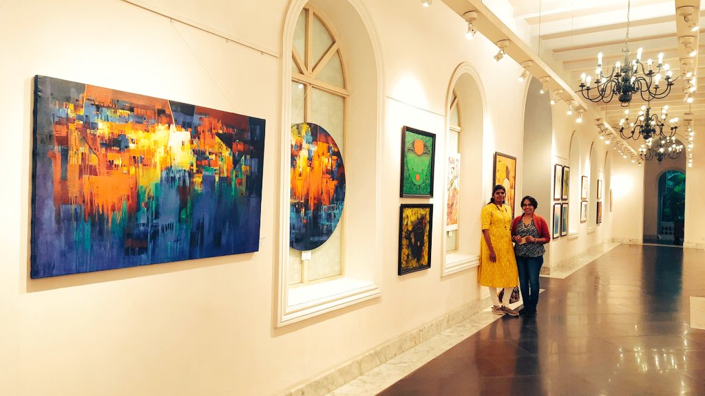 Group Show at Taj West End, Support for Breast Cancer Victim survivors, Bangalore Chapter.  
Eminent artists in an Artist Camp at  venue, on 11th Nov. Exhibition is open till 16th November 
#ArtistOnTwitter #artists #gallery #BreastCancerAwarenessMonth #BreastCancerSurvivor