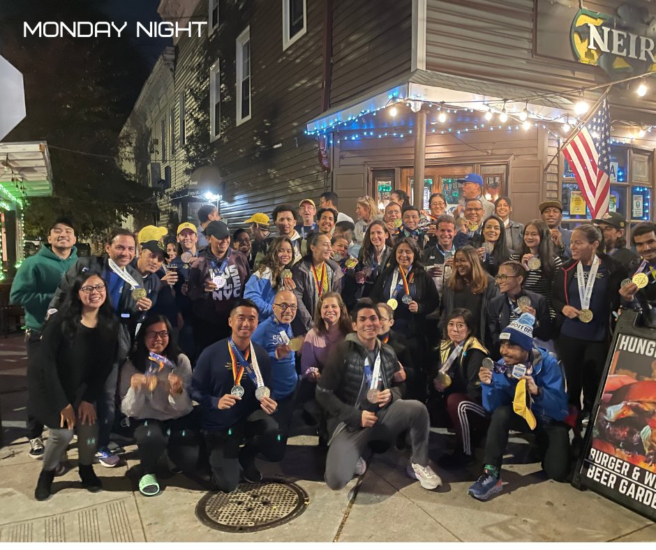 Neirstavern's tweet photo. Celebrating MARATHON MEDAL MONDAY with the wonderful, inspirational Queens Distance Runners - Congratulations to all! #NeirsForYears #QueensDistanceRunners #MarathonMedals #MarathonMedalMonday https://t.co/pRdzBIYFU4