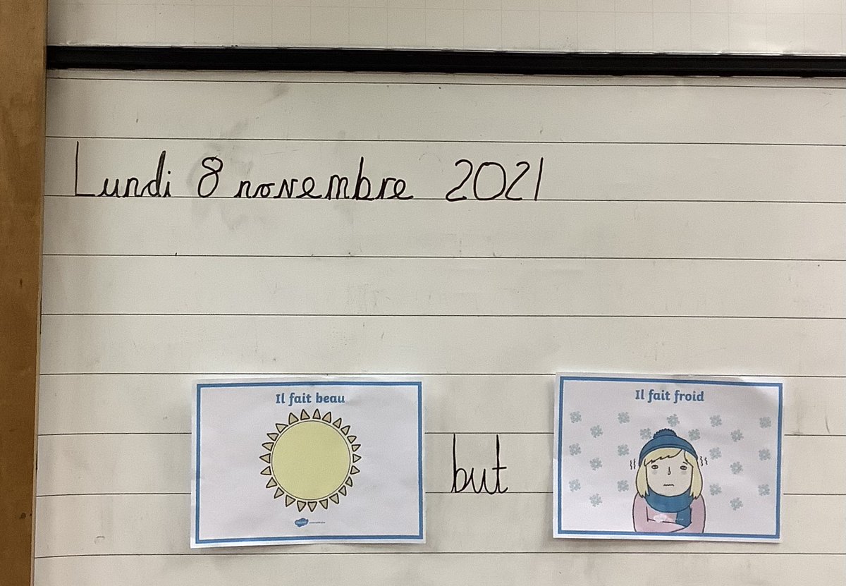 Year4sps's tweet photo. We're really enjoying expanding our knowledge of French in Year 4. Incorporating the vocabulary into our daily timetable is helping us build confidence 😃🇫🇷 https://t.co/SCxb22MKxS