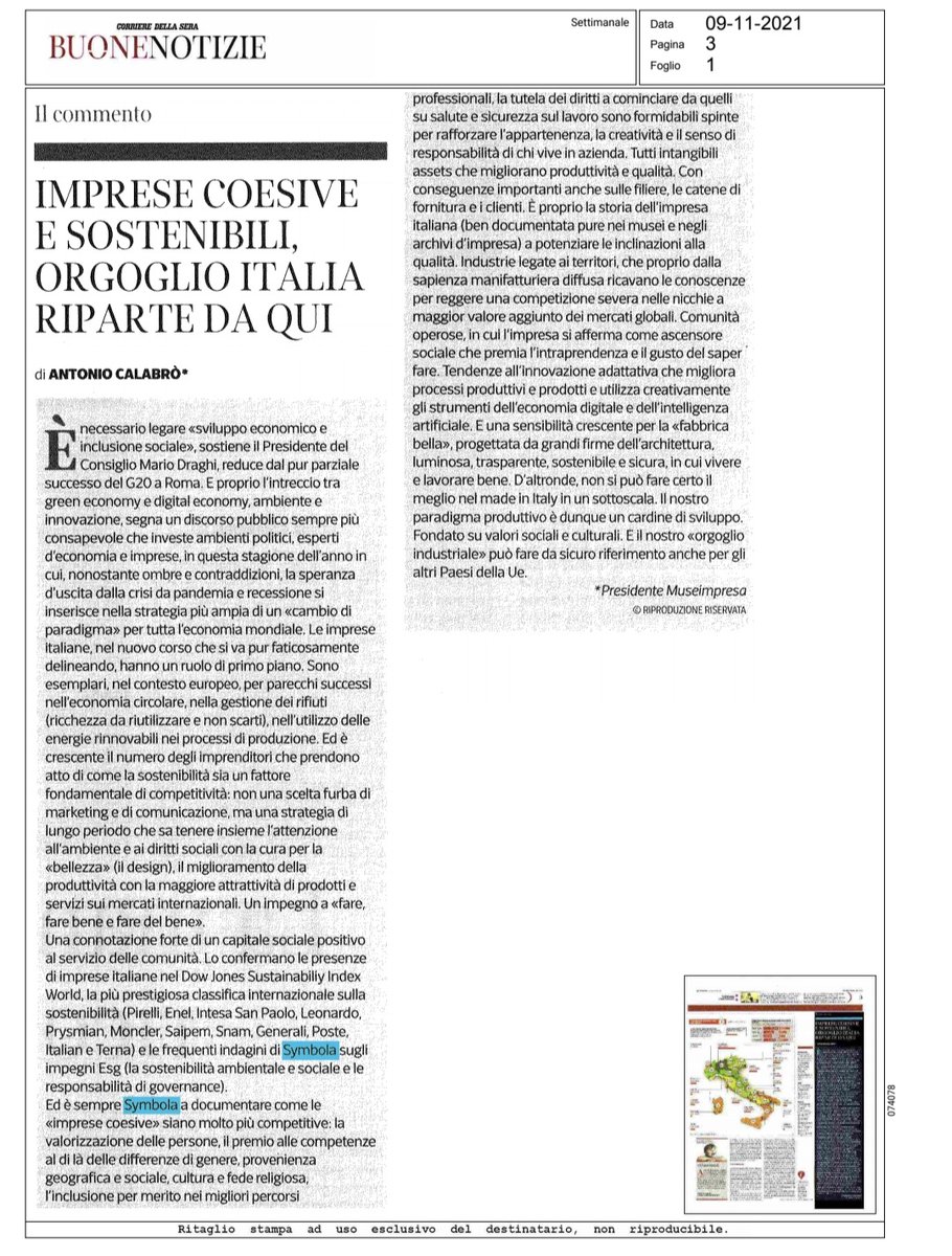 Dall'#Italia <a href="/CorriereBN/">CorriereBuoneNotizie</a> per <a href="/COP26/">COP26</a>: la #greeneconomy non è solo necessaria contro la crisi climatica ma rende più forte  la nostra economia e produce tanto lavoro di qualità. <a href="/elencomelli/">elena comelli (she/her) 🇪🇺🇺🇦🇮🇱🏳️‍🌈</a> <a href="/EliSoglio/">Elisabetta Soglio</a>