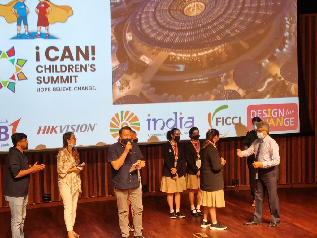 gemsnms_alkhail's tweet photo. Congratulations to the Team 'NS Chulha'- NS stands for Non- Smoking, is a sustainable version of traditional chulha, comprising Riya Roy Y10i, Sarah Joy, &amp; Jhanhavi Kalani from Grade 9 had made it to the finals at I CAN Global Summit, Design for Change at Expo 2020 @Fatima_Martin https://t.co/dWACNkbBJL