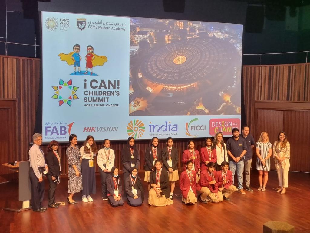 gemsnms_alkhail's tweet photo. Congratulations to the Team 'NS Chulha'- NS stands for Non- Smoking, is a sustainable version of traditional chulha, comprising Riya Roy Y10i, Sarah Joy, &amp; Jhanhavi Kalani from Grade 9 had made it to the finals at I CAN Global Summit, Design for Change at Expo 2020 @Fatima_Martin https://t.co/dWACNkbBJL