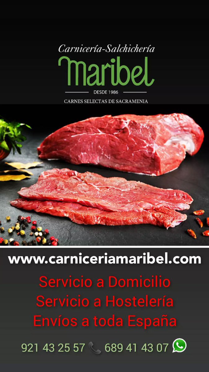carnimaribel's tweet photo. No te quedes sin probar los mejores productos cárnicos, a los mejores precios. 

Servicio a Domicilio 🚚 (toda España) y servicio a Hostelería 👨‍🍳👩‍🍳

 https://t.co/TaU5uxdbCx https://t.co/JBjjC3eeGl