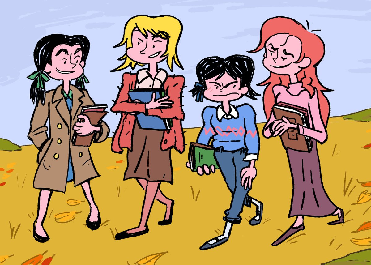 haaarpb's tweet photo. yep im drawin teenage au 'peanuts' again i missed them too much https://t.co/g98y8Vi6sx