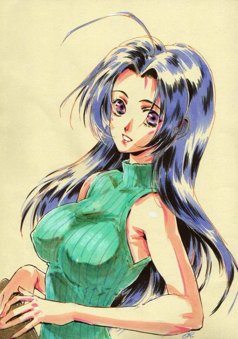 #いい腋の日
…良いおっぱいの日に出遅れたけど、複合技で良い脇の日も行けるか!?…某所画像再掲であずささん初期型。>をいをいwww 