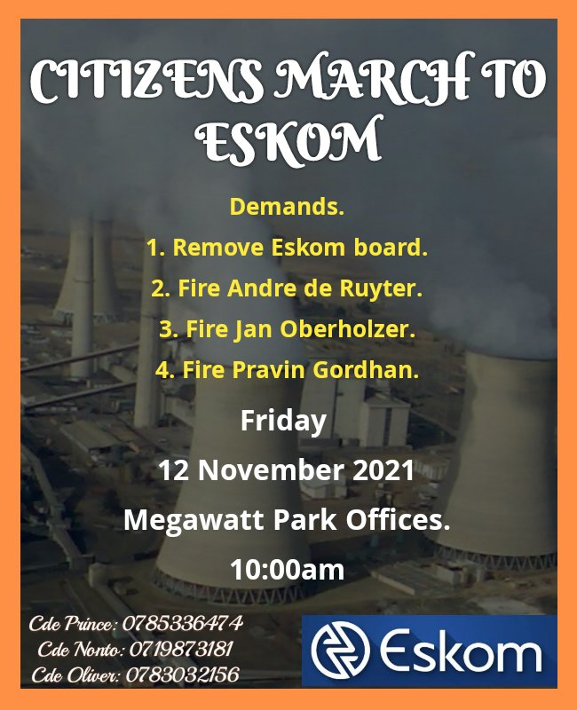 KingMntungwa's tweet photo. Ay'khale Zy'khala ke Manje All Roads lead to @Eskom_SA to Remove André de Ruyter and #BringBackBrianMolefe #BringBackMatshelaKoko #Loadshedding https://t.co/Lyzc4XaB9i