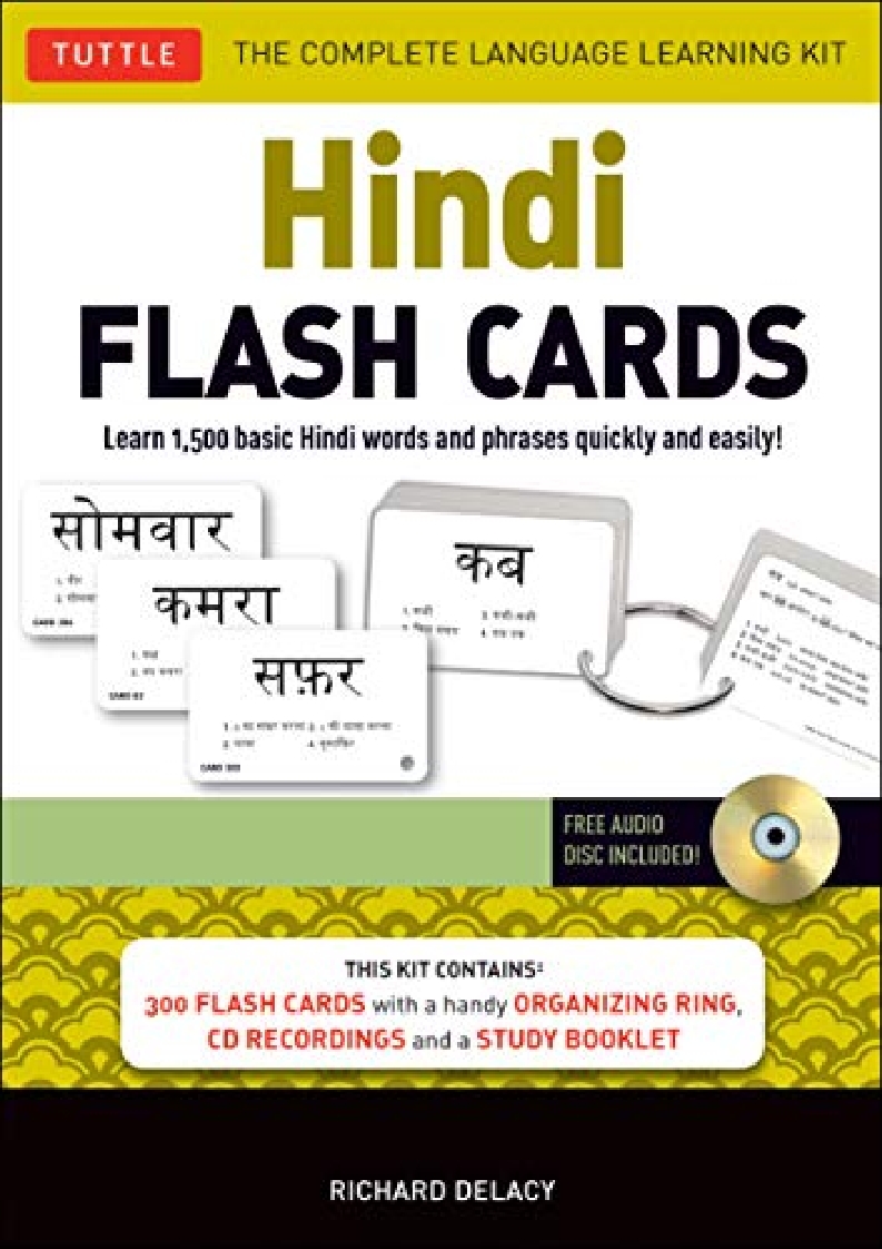 PDF Free Hindi Flash Cards Kit Learn 1,500 basic Hindi words and