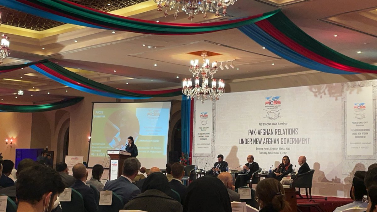 Samraathar4's tweet image. Attending a Seminar on the Pak-Afgan Relations under new Afghan Government at Sarena Hotel Islamabad.
#AfPakRelations 
#PakAfganRelations 
#PICSS 
#PICSSPeace