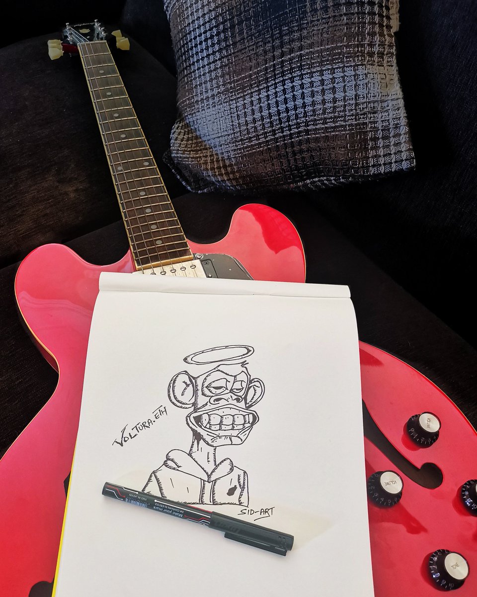 xmartianx123's tweet photo. Just made this fan-art of @BAYC2745! 😀🦧
#EarlyMorningInspiration #Fanart #BAYC https://t.co/3ixwEUZEde