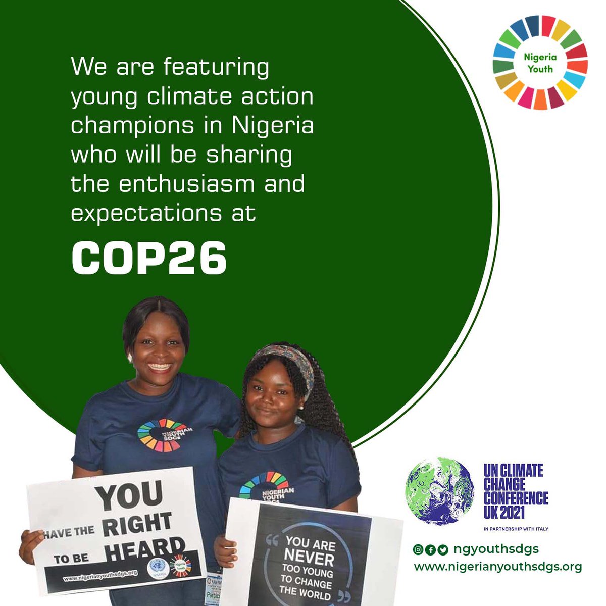 We asked young climate activists to share their enthusiasm and expectations <a href="/COP26/">COP26</a> 

We will be amplifying their voices and concerns over the next few days.

#ClimateAction 
#ClimateFinance
#NetZero