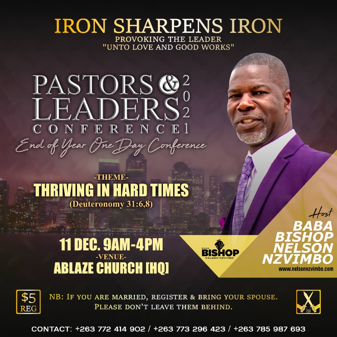 bishopnzvimbo's tweet photo. If you are in the Five fold ministry, a Church Elder, Deacon or Ministry Head in your Church, this is a conference not to miss.
[Provoking Each Other Unto Love and Good Works] to the glory of God🙏🏼. Register now
#BuildingEachOther
#BuildingGodsKingdom https://t.co/pJ1rf02l9n