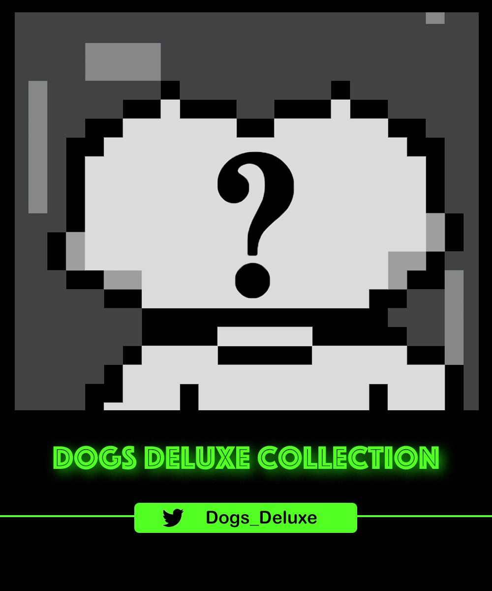 Dogs_Deluxe's tweet photo. Welcome to the Dogs Deluxe Collection ~DoDe~
This is a set of 10.000 unique deluxe dogs which every single one represents a ticket for our Big Giveaways along the way!!
More information on our discord server(bio)!😉
.
.
#NFTCommunity #NFT #NFTGiveaway #NFTs https://t.co/jtlrRkRDP4