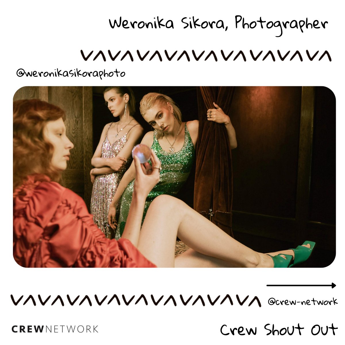 CrewNetworkLtd's tweet photo. Weronika Sikora, Photographer, Edinburgh

To check Weronika’s availability and book her directly  for your next shoot visit  https://t.co/Vd0nRIR7zE or email us at info@crew-network.co.uk
-
-
-
#CrewNetworkLtd #CrewShoutOut #fashion #fashionphotographer #photoshoot #ukfashion https://t.co/wadNGXv9Jf