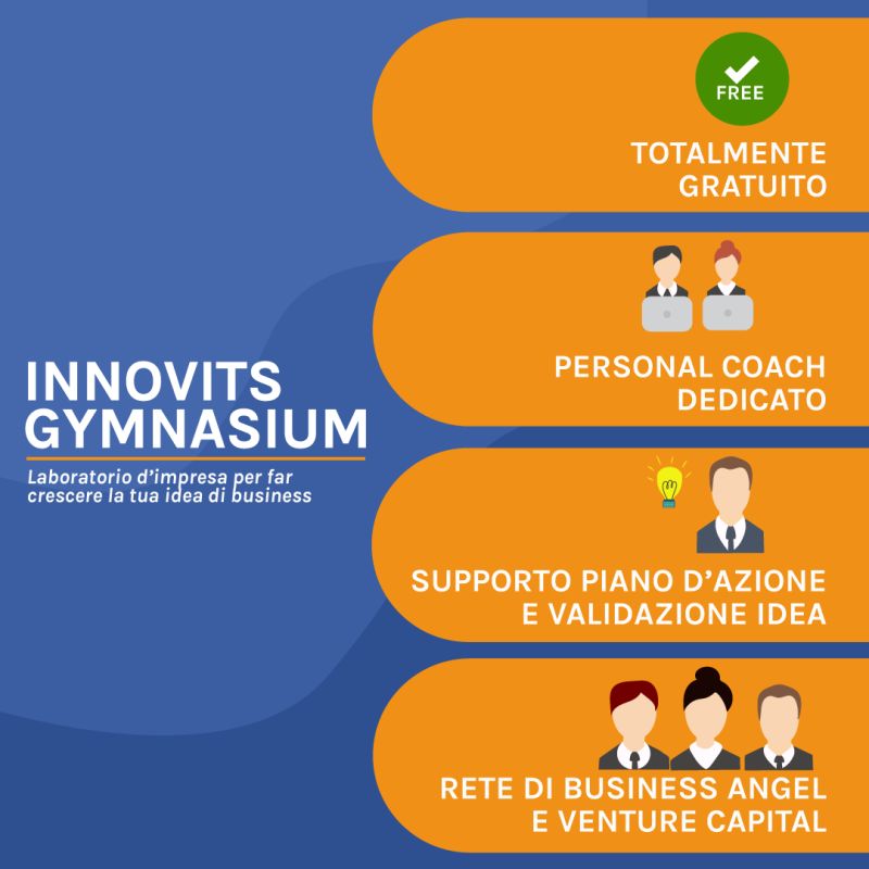 💡 Sono aperte le candidature per l’undicesima edizione di INNOVITS GYMNASIUM! 💡
Il laboratorio d'Impresa per far crescere la tua #IdeaDiBusiness.

📍 MIP Politecnico di Milano

Chiusura iscrizioni: 30 novembre

Candidati ora (posti limitati) 👉 lnkd.in/dnUMep9