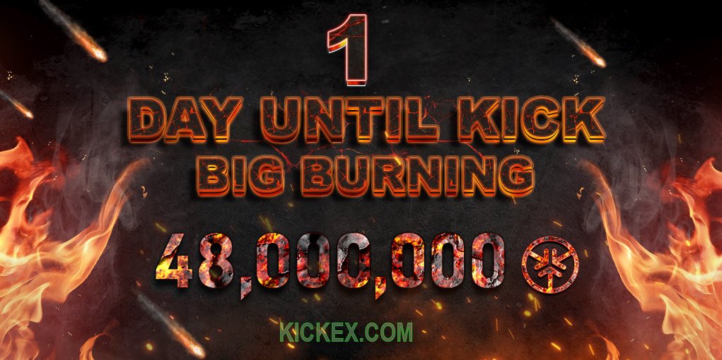 kickexcom's tweet image. Tomorrow we will burn ~48 million $KICK tokens, which is ~3% of the total/circulating emission and worth ~$500k😱

🧯Will be burned: 
- Unclaimed #HitBTC tokens;
- Swap reserve fund;
- #KickEX commissions in KICK;
- Swap undistributed tokens.