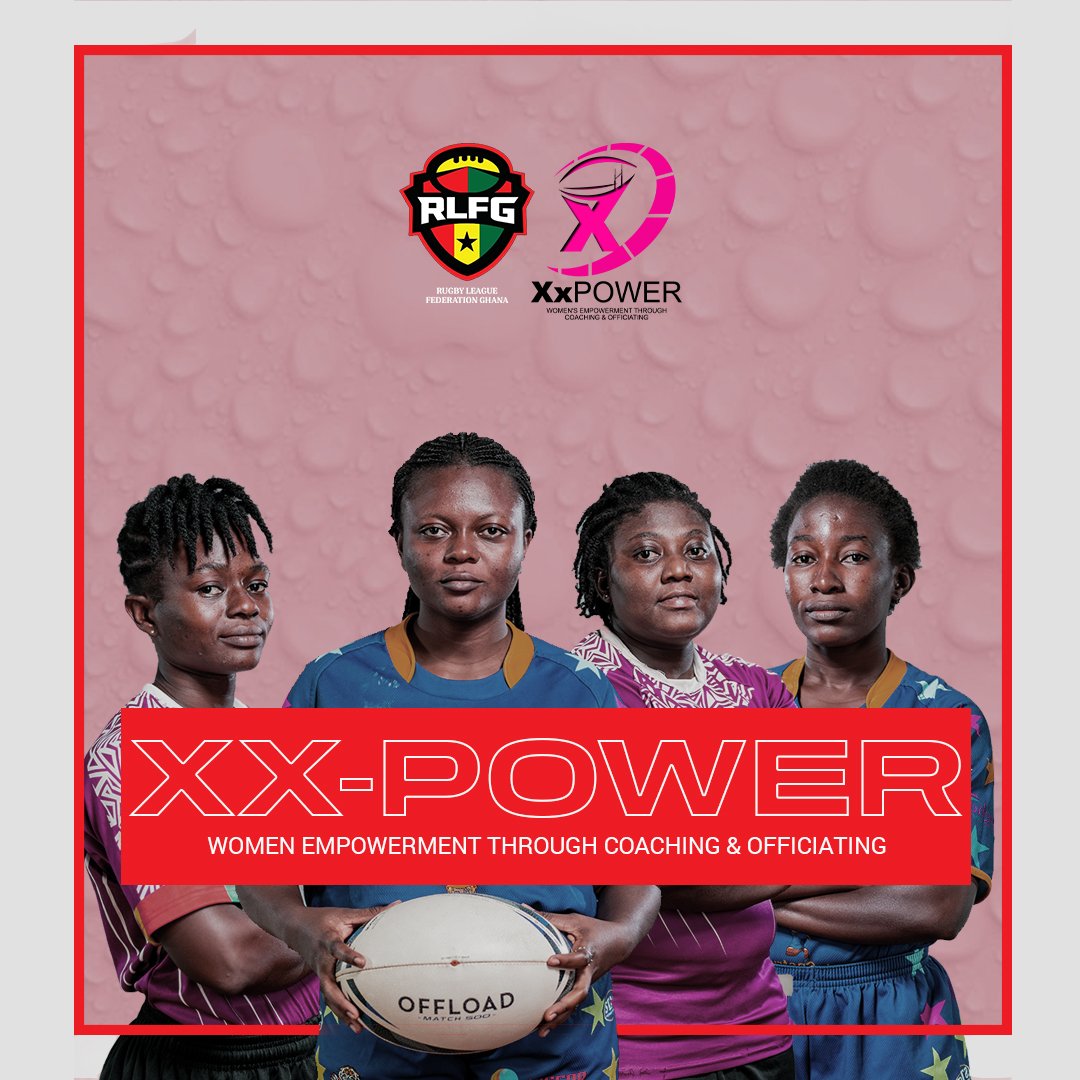 GhanaRL's tweet photo. #xxpower
An introductory coaching and officiating course specially designed for women rugby league players in Ghana.
📃https://t.co/0KIXkc2DIA
#GrowRugbyLeague #tacklelikealady #StongerTogether #sayrugbyleague https://t.co/e7bzNP0k5u