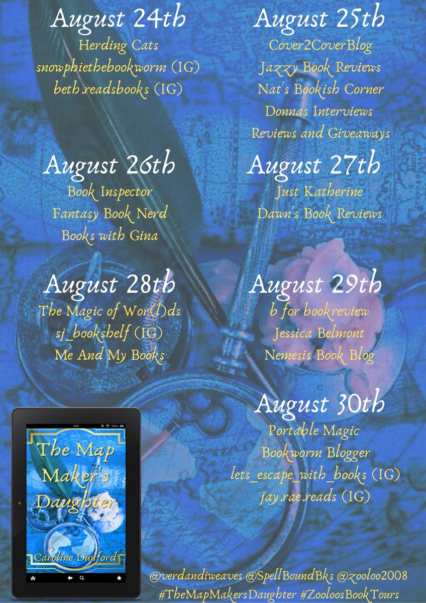 ZooloosBT's tweet photo. #AndThatsAWrap โ #TheMapMakersDaughter by Caroline Dunford @verdandiweaves @SpellBoundBks #Blogtour #SpellBoundsBooks #ZooloosBookTours #BookTour https://t.co/seFbRZm3Jm via @ZooloosBT https://t.co/7ebJO2ndo4
