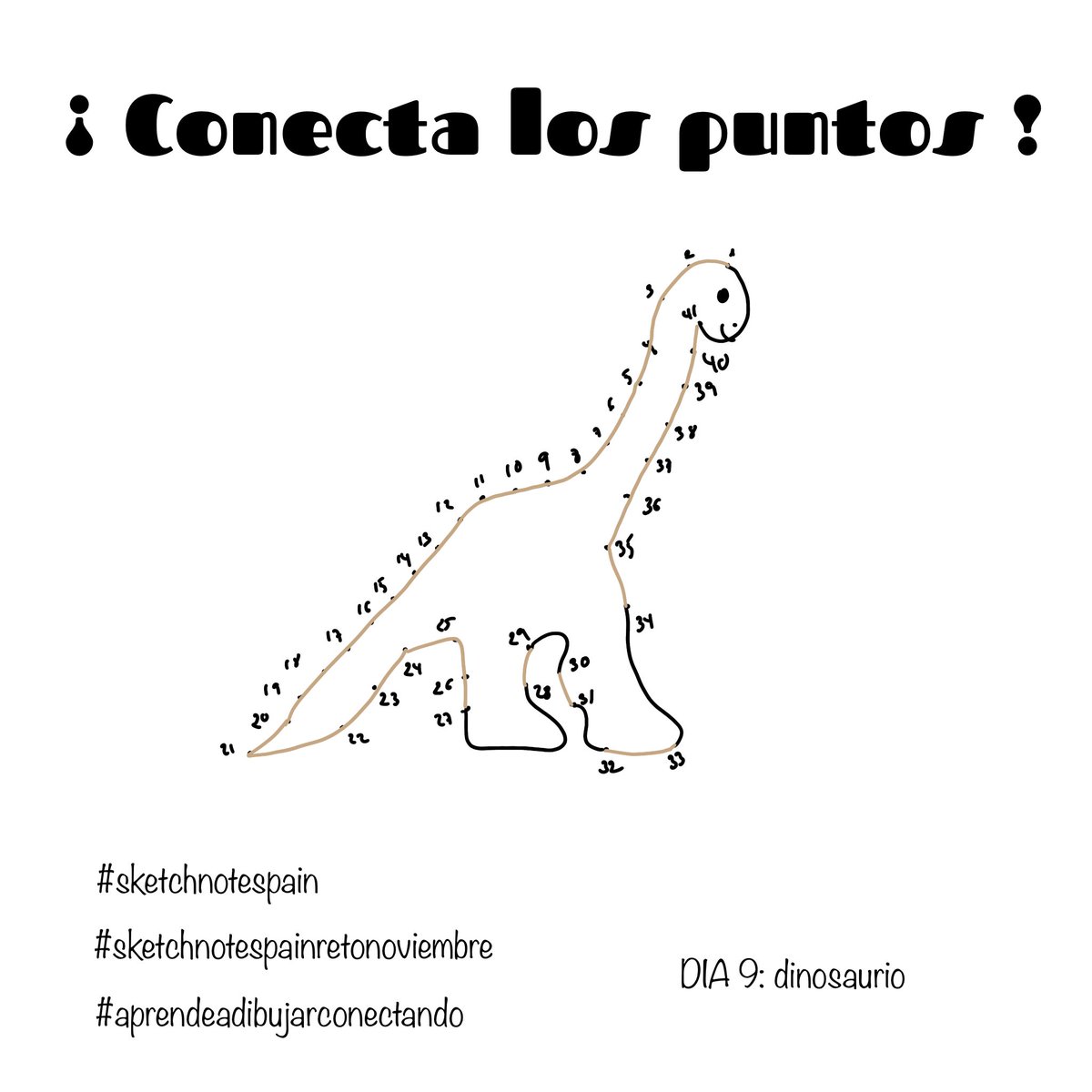 Buenos días ! Vamos con el día 9 del #reto #sketchnotespain de #aprendeadibujarconectando en #sketchnotespainretonoviembre hoy toca #dinosaurio