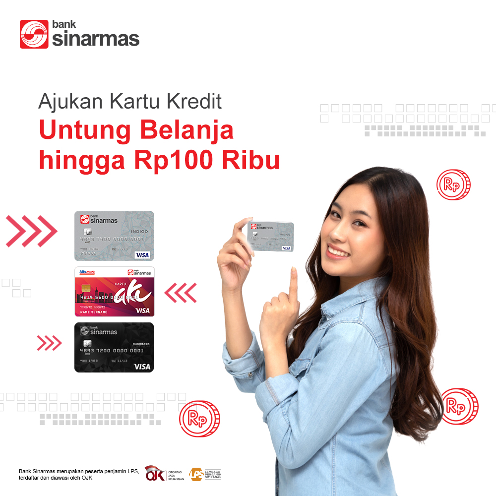 BankSinarmas's tweet photo. Ajukan Kartu Kredit Virtual #Visa anti ribet, prosesnya 100% online via #SimobiPlus, nikmati bonus #SimasPoin hingga Rp100rb.
Ajukan kartu kreditmu sekarang, info kunjungi https://t.co/QI2ibT2JjB. Syarat & ketentuan berlaku.
#BankSinarmas #Kartukredit #KartukreditVirtual https://t.co/wSh19HITya